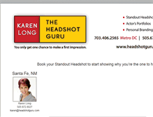 Tablet Screenshot of headshotguru.com